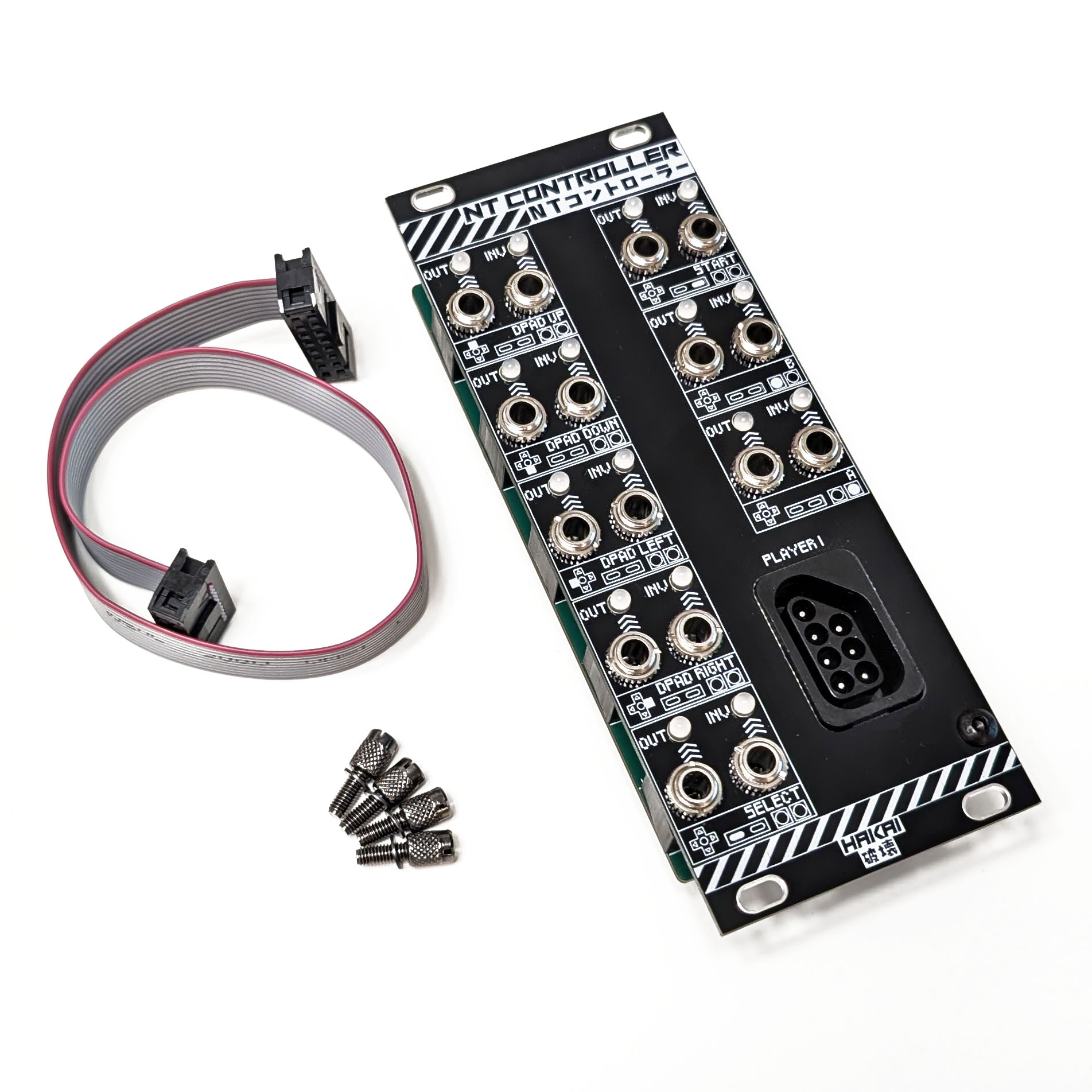 Hakai Labs NT Controller - Classic NES gamepad eurorack interface module with LED indicators